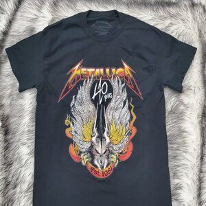 Metallica 40yrs Anniversary Tour Official Tshirt Size Small